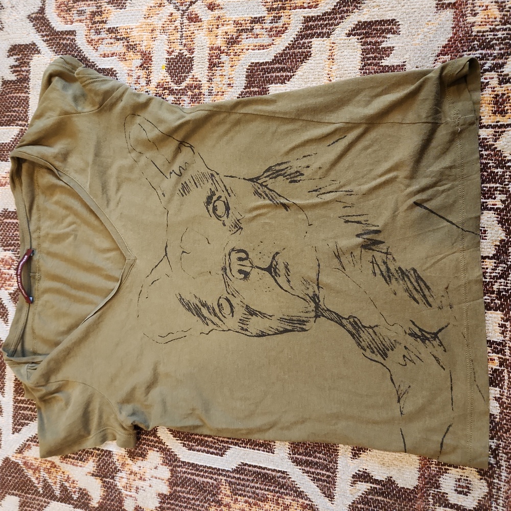 Comptoir Des Cotonniers XS Dog Print Shirt